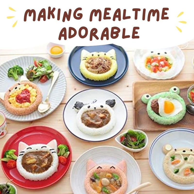 Arnest My Form Rice Press Mold 2pcs (Cat, Panda) & Food Press Cutter for Decoration (76924) - Image 3
